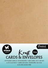 Studio Light Consumables Cards & Envelopes A6 20/Pkg Nr. 04 Kraft
