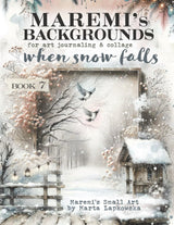 Maremi's Small Art - MAREMI'S Backgrounds for art journaling & collage WHEN SNOW FALLS