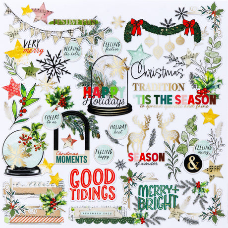 49 And Marketing Die-Cuts Foiled, Mistletoe And Memories