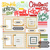 49 And Market Chipboard Set Basics, Mistletoe And Memories