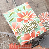 Concord & 9th Cheerful Flowers Stencil Pack (6 qty; 6 x 9)