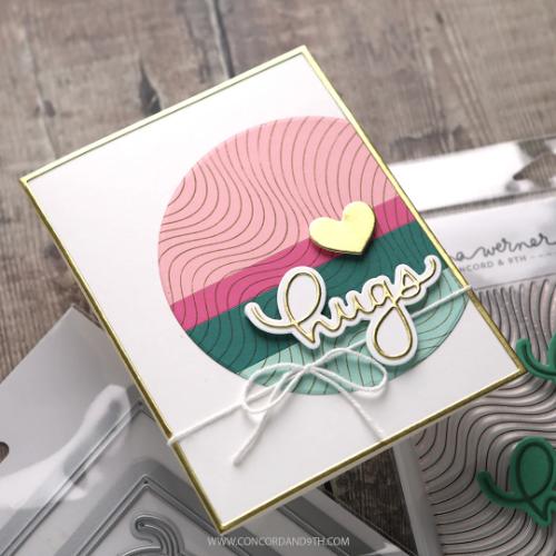 Concord & 9th Wavy Lines Background Stamp (6 x 6)