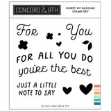 Concord & 9th Burst of Blooms Stamp Set (4 x 4)