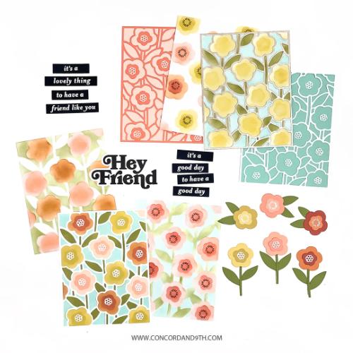 Concord & 9th Sweet Stems Stamp Set