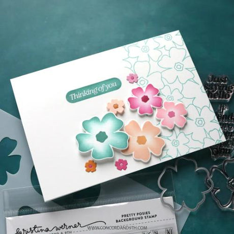 Concord & 9th Pretty Posies Stamp Set (4 x 6)