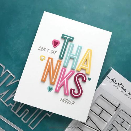 Concord & 9th Thank You Words Stamp Set (4 x 6)