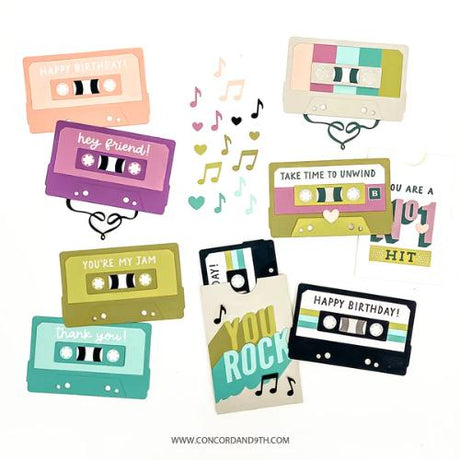 Concord & 9th Mix Tape Rewind Stamp Set (4 x 6)