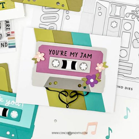 Concord & 9th Mix Tape Rewind Stamp Set (4 x 6)