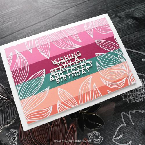 Concord & 9th Long Line Leaves Stamp Set (6 x 8)