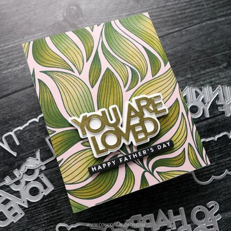 Concord & 9th Long Line Leaves Stencil Pack (6 qty; 6 x 6)