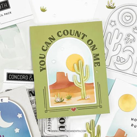 Concord & 9th Desertscape Stencil Pack