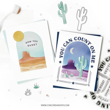 Concord & 9th Desertscape Stencil Pack
