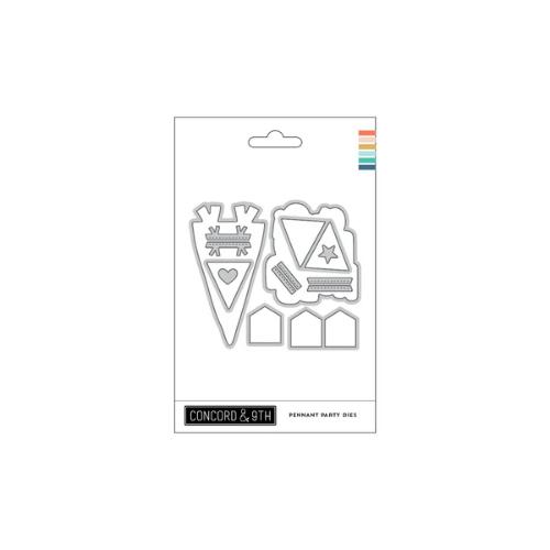 Concord & 9th Pennant Party Stamp and Die Bundle