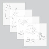 Concord & 9th Long Line Roses Stencil Pack