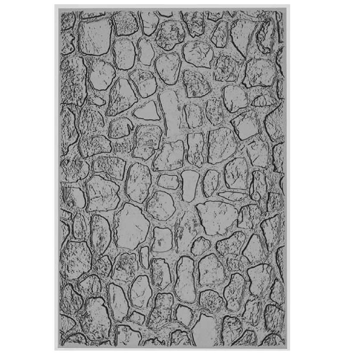 Sizzix 3D Texture Fades A5 Embossing Folder By Tim Holtz Cobblestone