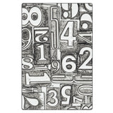 Sizzix 3D Texture Fades A5 Embossing Folder By Tim Holtz Numbered