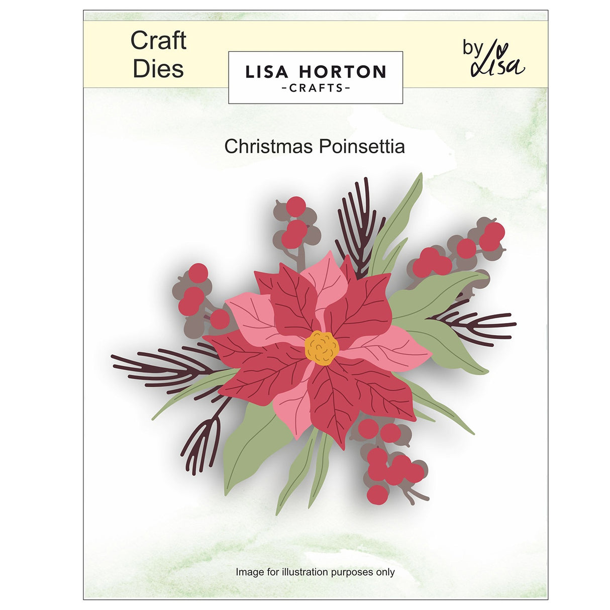 Lisa Horton Crafts Layering Dies Christmas Poinsettia