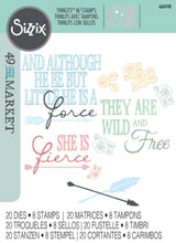 Sizzix Thinlits Die & Stamp Set By 49 & Market Forces Of Nature