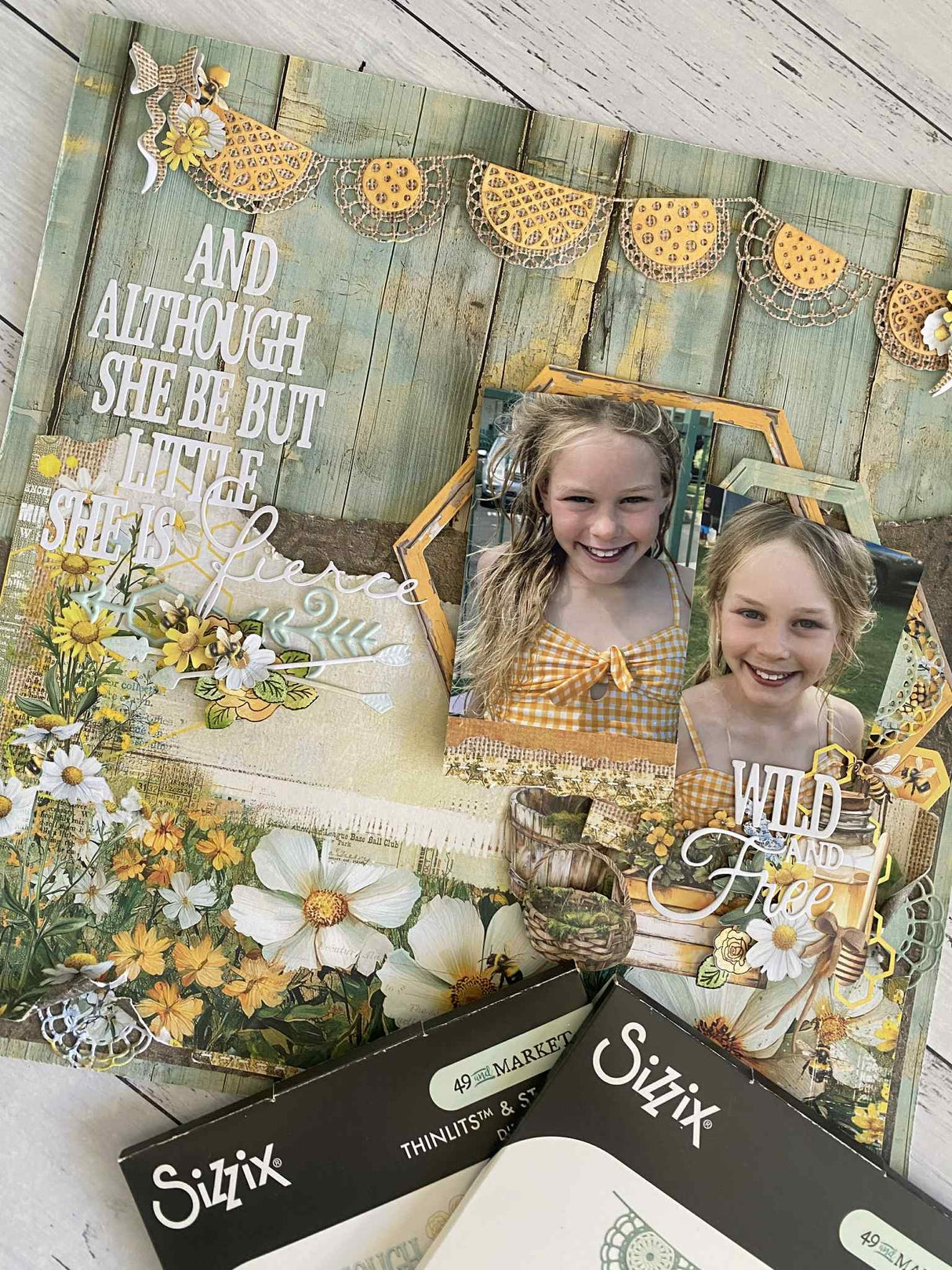 Sizzix Thinlits Die & Stamp Set By 49 & Market Forces Of Nature