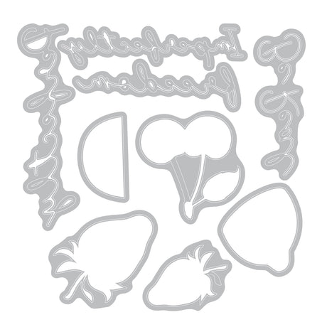 Sizzix Thinlits Die & A5 Stamp Set By 49 & Market Perfectly Imperfect