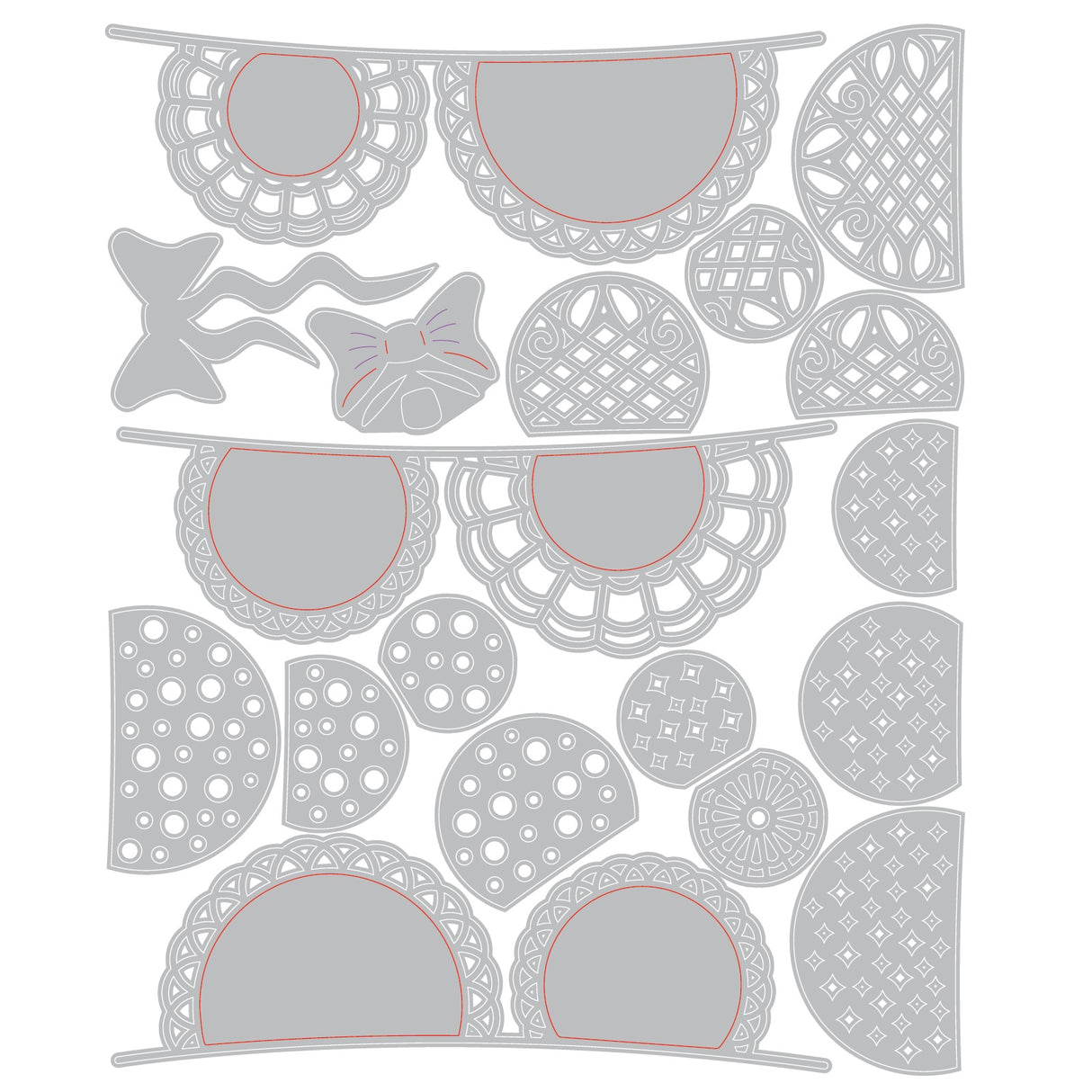 Sizzix Thinlits Die Set By 49 & Market Doily Banner