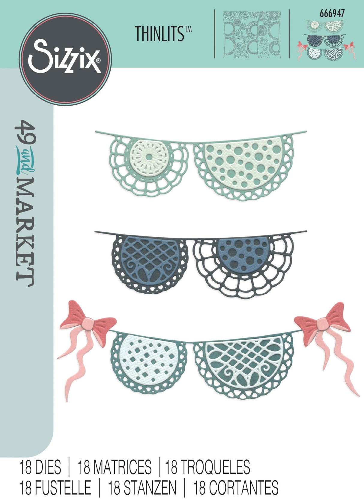 Sizzix Thinlits Die Set By 49 & Market Doily Banner