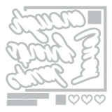 Sizzix Thinlits Die & A5 Stamp Set By 49 & Market Affirmations