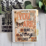 Sizzix Thinlits Die & A5 Stamp Set By 49 & Market Affirmations
