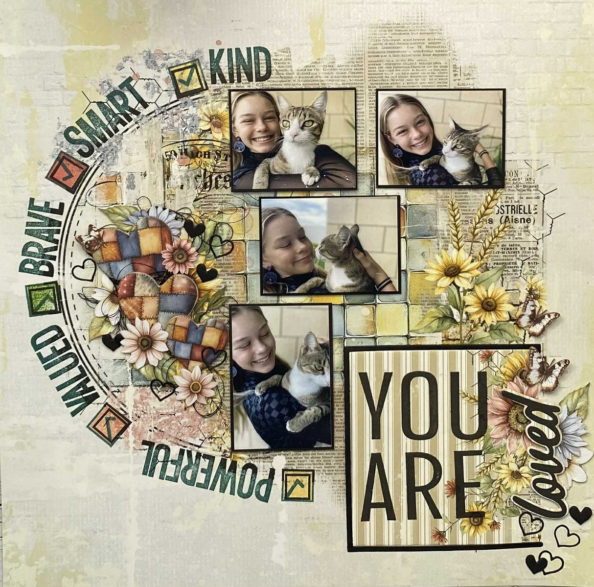 Sizzix Thinlits Die & A5 Stamp Set By 49 & Market Affirmations