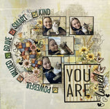 Sizzix Thinlits Die & A5 Stamp Set By 49 & Market Affirmations