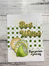 Sizzix Thinlits Die & A5 Stamp Set By 49 & Market Birthday Wishes