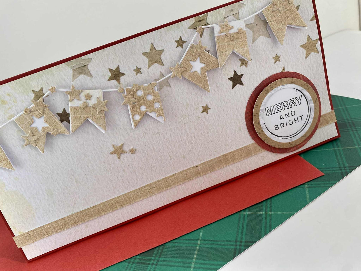 Sizzix Thinlits Die & A5 Stamp Set By 49 & Market Banner Bash