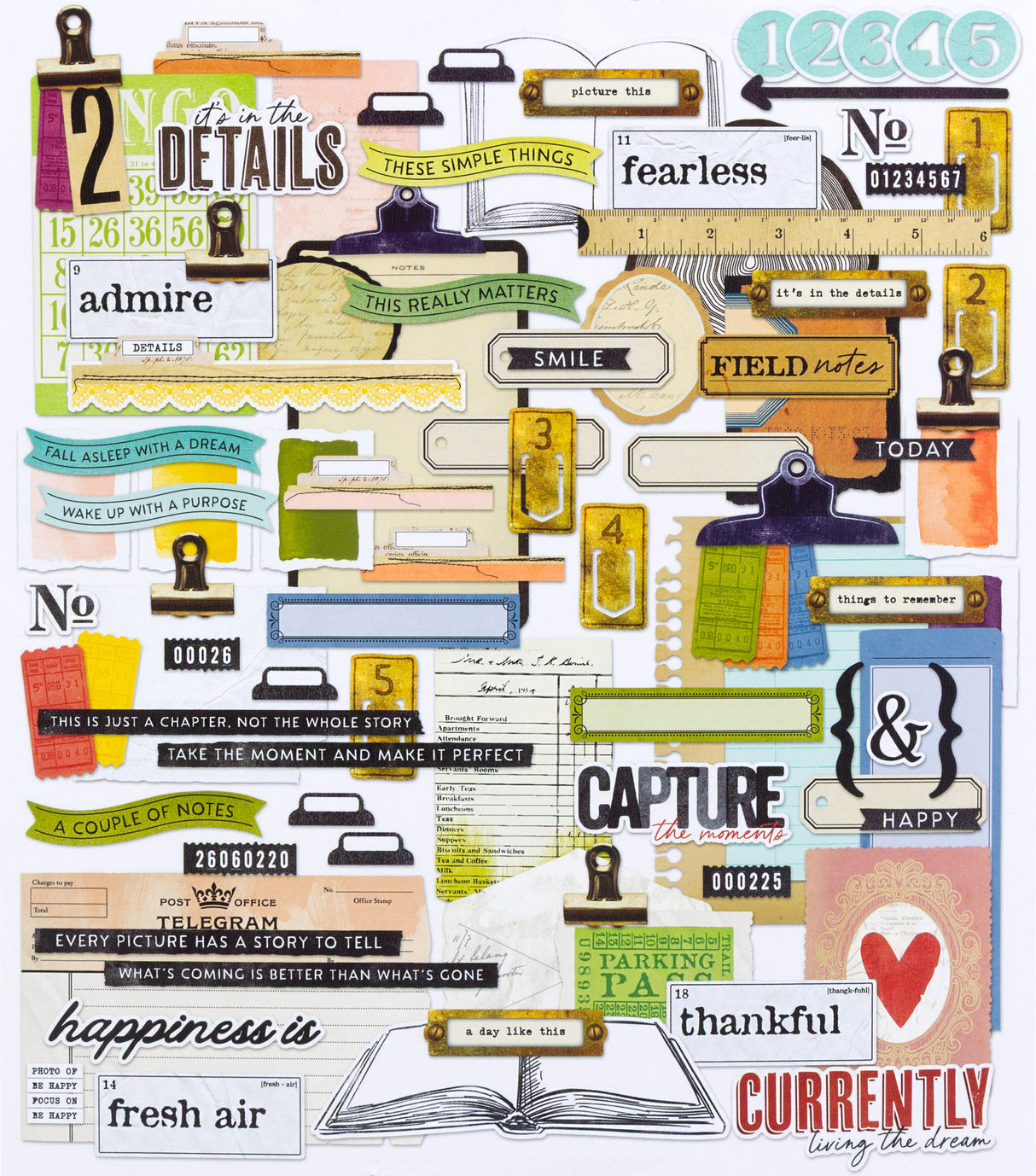 49 And Marketing Curiosities In Willow Grove Ephemera Set Journaling Bits