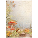 Stamperia Rice Paper Backgrounds A6 8/Pkg Whispering Woods