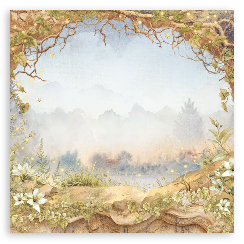 Stamperia Single-Sided Paper Pad 12"x12" 22/Pkg Whispering Woods