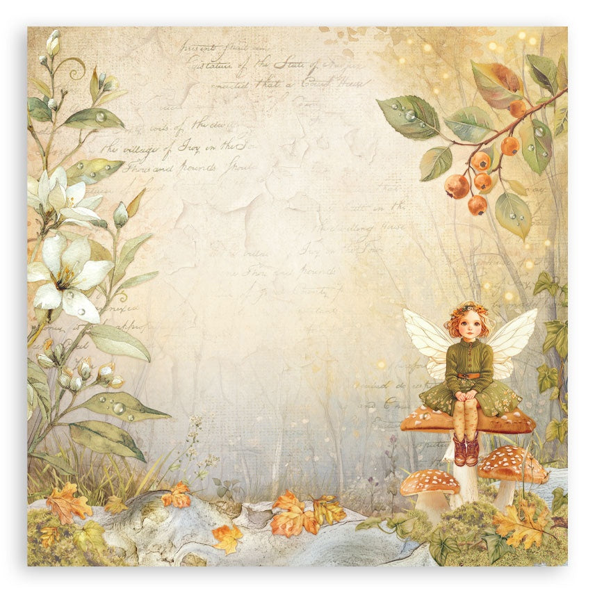 Stamperia Single-Sided Paper Pad 12"x12" 22/Pkg Whispering Woods