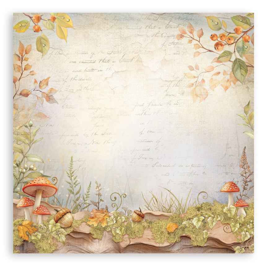 Stamperia Single-Sided Paper Pad 12"x12" 22/Pkg Whispering Woods