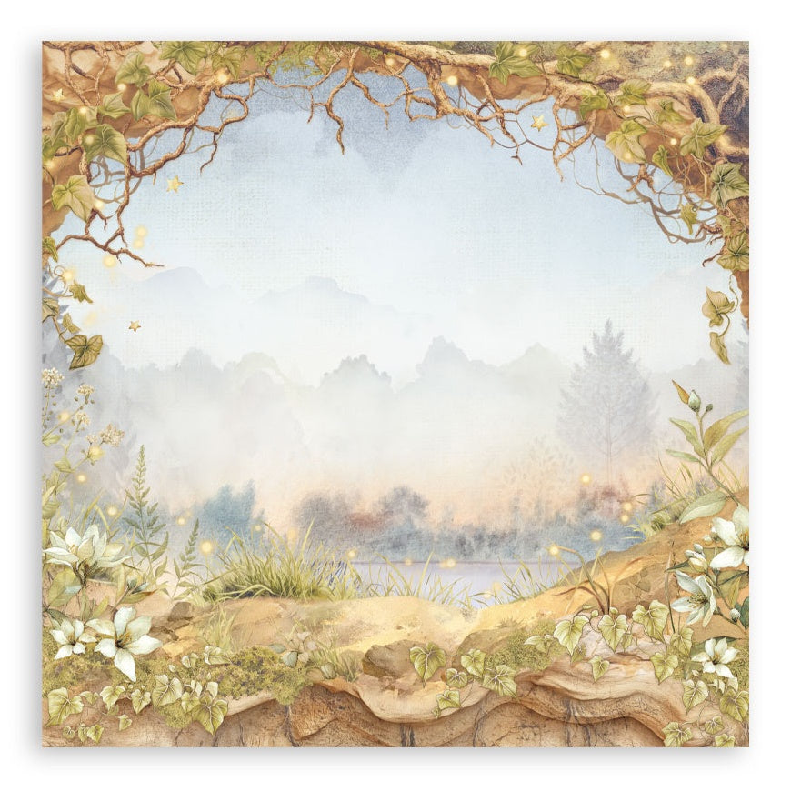 Stamperia Single-Sided Paper Pad 8"X8" 22/Pkg Whispering Woods