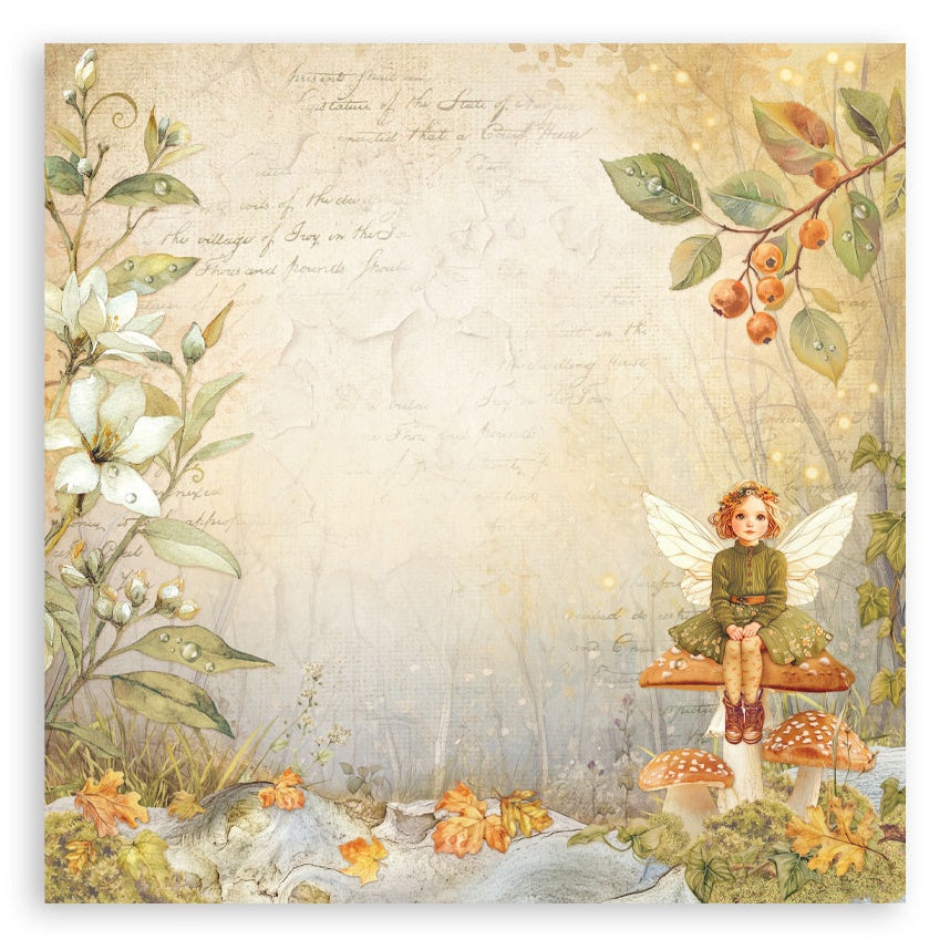 Stamperia Single-Sided Paper Pad 8"X8" 22/Pkg Whispering Woods