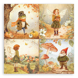 Stamperia Single-Sided Paper Pad 8"X8" 22/Pkg Whispering Woods