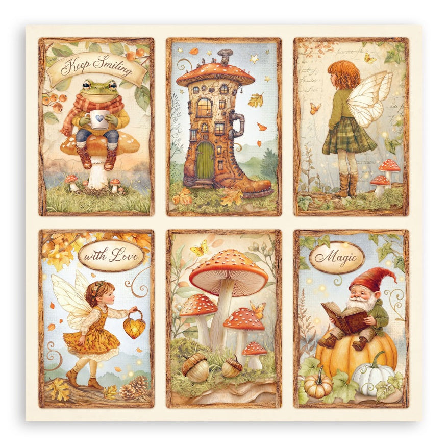 Stamperia Single-Sided Paper Pad 8"X8" 22/Pkg Whispering Woods