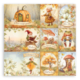 Stamperia Single-Sided Paper Pad 8"X8" 22/Pkg Whispering Woods