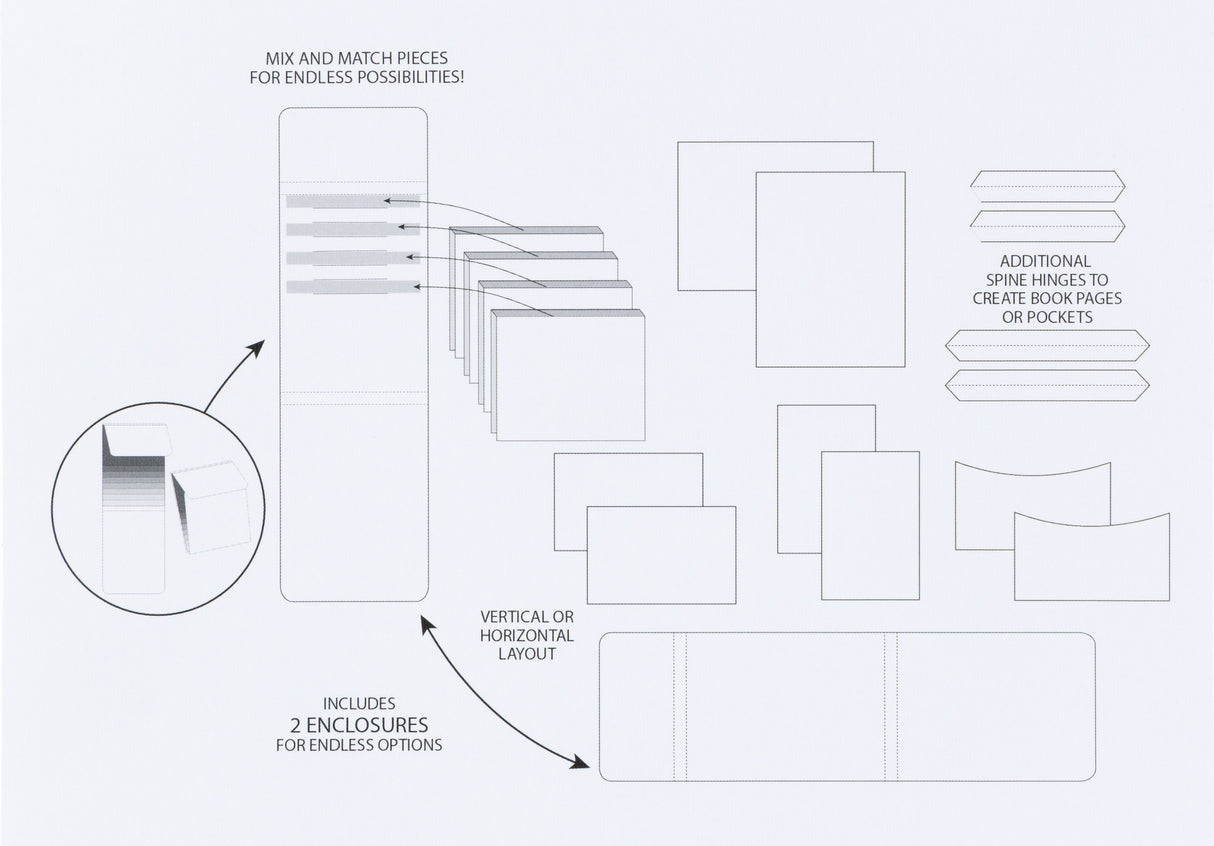 49 And Market Create-An-Album Foundation Inserts Assort 1 White