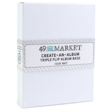 49 And Market Create-An-Album Triple Flip Album Base White