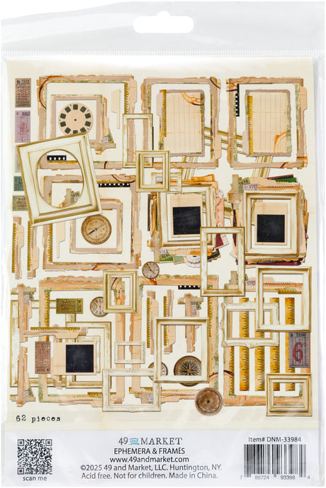 49 And Market Nostalgic Memories Ephemera and Frames Set