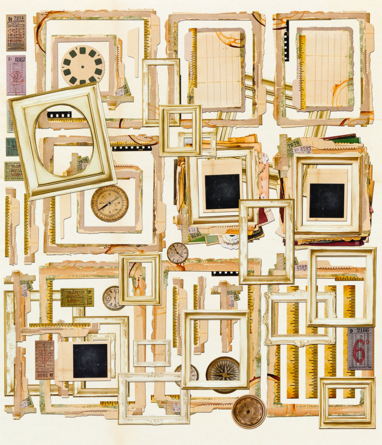 49 And Market Nostalgic Memories Ephemera and Frames Set