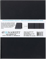 49 And Market Create-An-Album Triple Flip Album Base Black