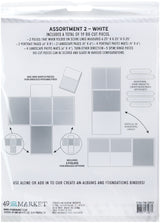 49 And Market Create-An-Album Foundation Inserts Assort 2 White