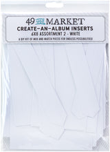 49 And Market Create-An-Album Foundation Inserts Assort 2 White
