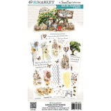 49 And Market Whispering Way Blendable Rub-On Transfer Set 6"X12"